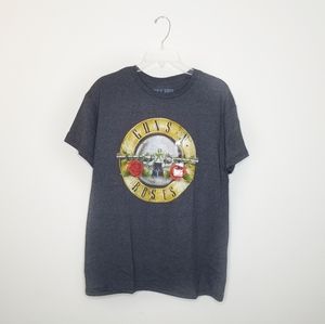 Guns-N-Roses》 Gray Gunmetal Graphic Tee